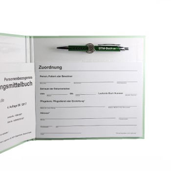 Schreibmappe für Personenbezogenes BTM Buch